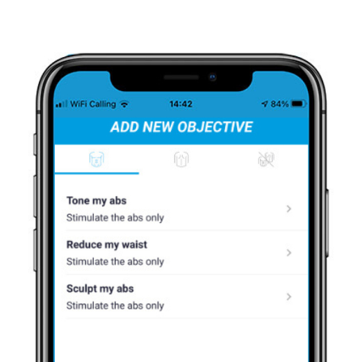 compex corebelt add objective app