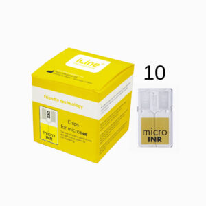 קופסה של 10 מקלוני בדיקה למכשיר microINR