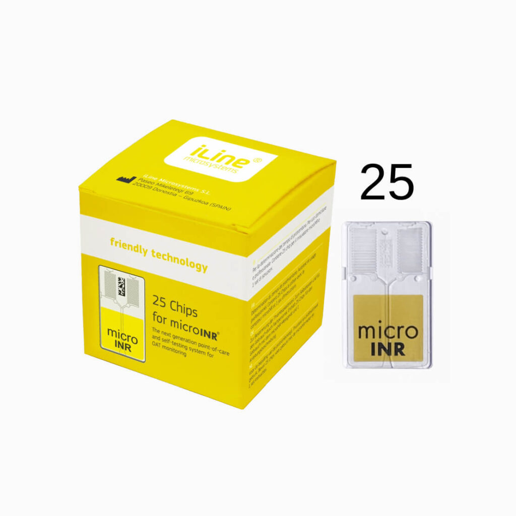 25 מקלונים לבדיקת INR