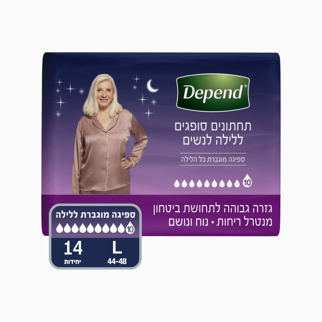 תחתונים סופגים ללילה לנשים מידה L