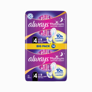 תחבושות פלטינום לילה בטוח עם כנפיים, מידה 4, תמונת מוצר