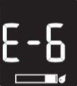 Accu-Chek Instant - מסך הודעת שגיאה E6