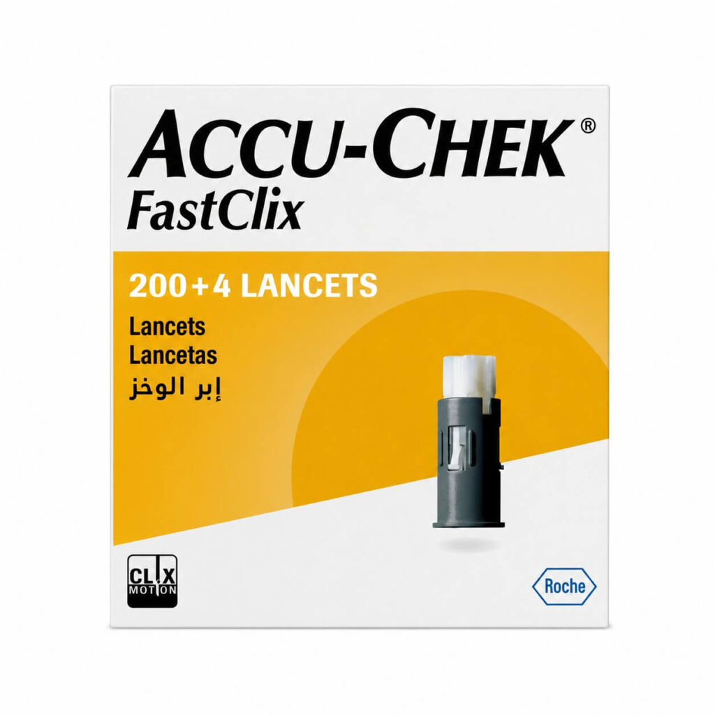 קופסת 200+4 מחטים של Accu-Chek Fastclix