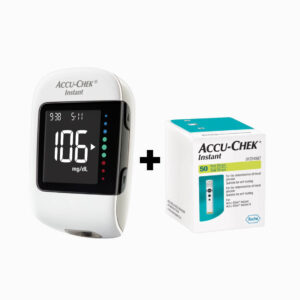 Accu-Chek באנדל מד סוכר Accu-Chek instant עם 50 מקלוני בדיקה