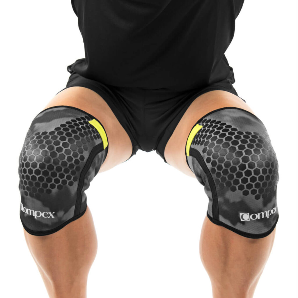 COMPEX 5MM KNEE CAMO | זוג שרוולי תמיכה לברך