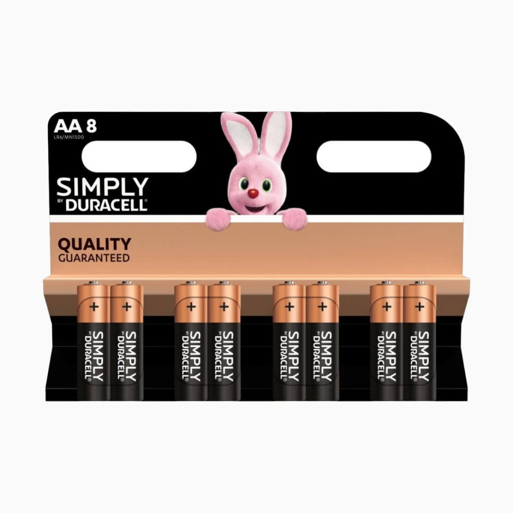 סוללות AA אלקליין Duracell Simply