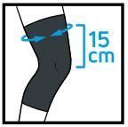 Compex Activ'® Knee+ Size guide